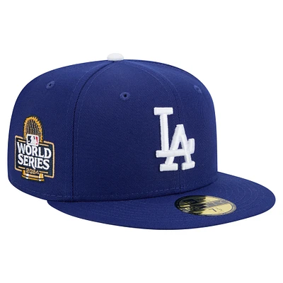 Casquette ajustée 59FIFTY pour homme New Era Royal Los Angeles Dodgers Champions de la Série mondiale 2024