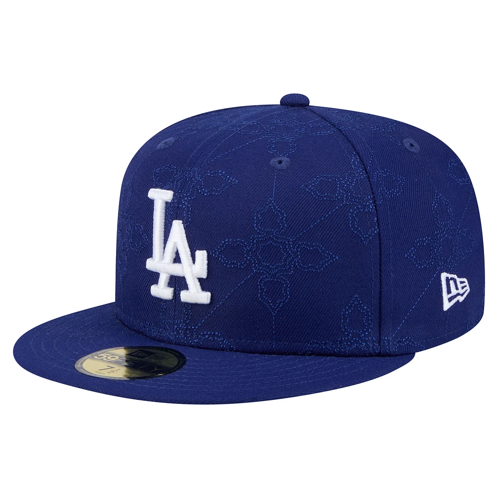 Men's New Era  Royal Los Angeles Dodgers Injection Pattern 59FIFTY Fitted Hat