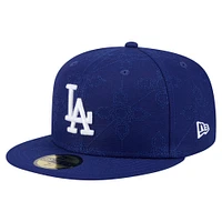 Men's New Era  Royal Los Angeles Dodgers Injection Pattern 59FIFTY Fitted Hat