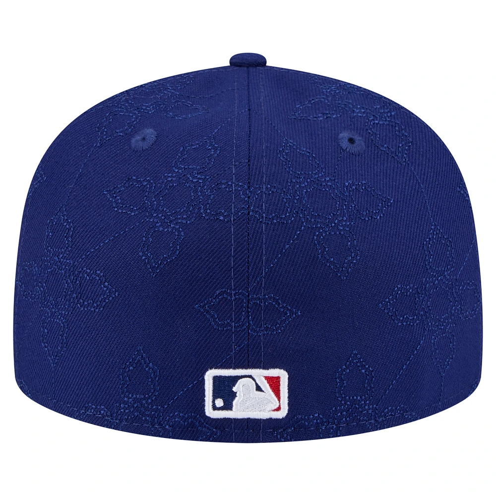 Men's New Era  Royal Los Angeles Dodgers Injection Pattern 59FIFTY Fitted Hat