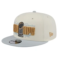 Casquette snapback 9FIFTY blanche New Era pour homme Los Angeles Dodgers 2024 World Series Champions Parade Takedown