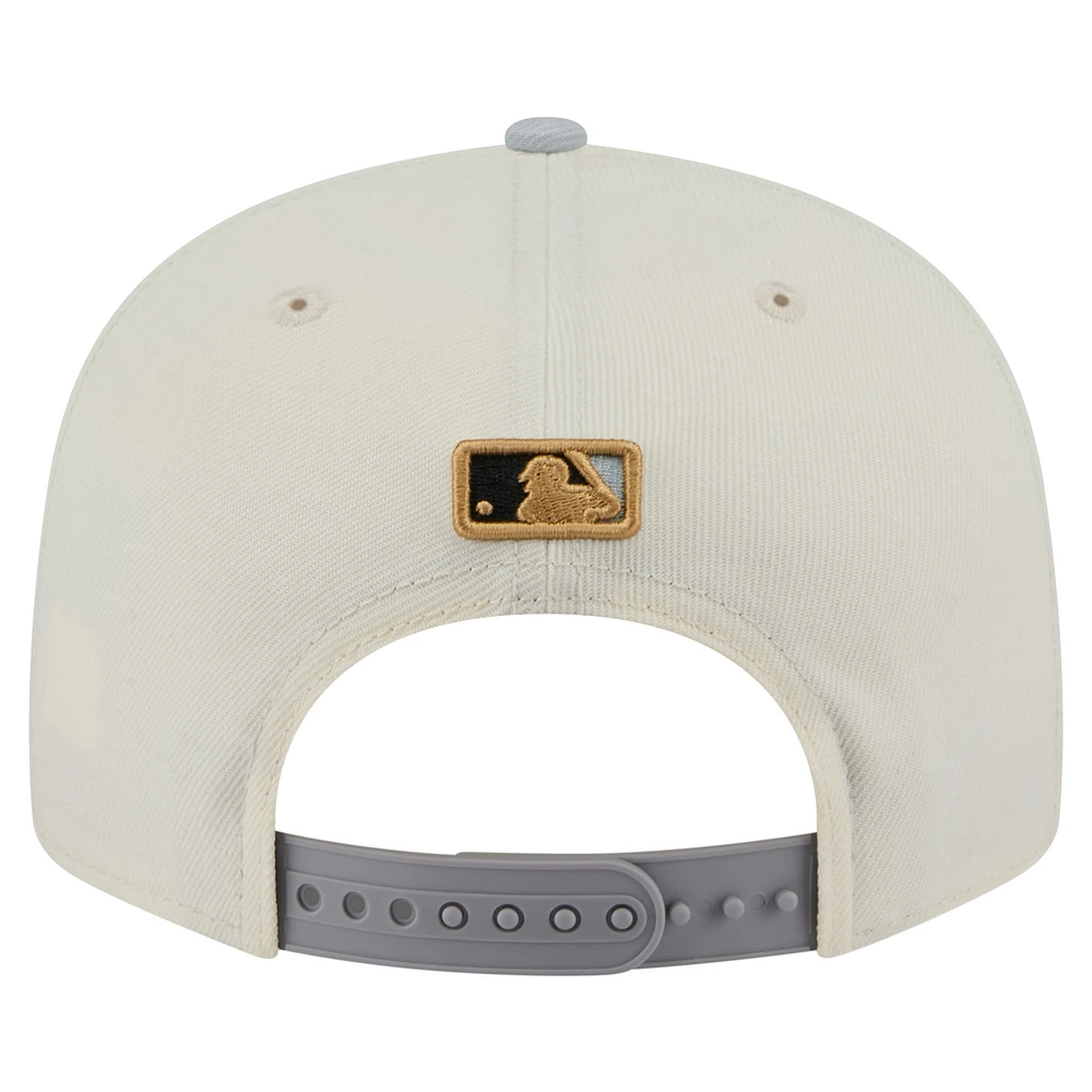 Casquette snapback 9FIFTY blanche New Era pour homme Los Angeles Dodgers 2024 World Series Champions Parade Takedown