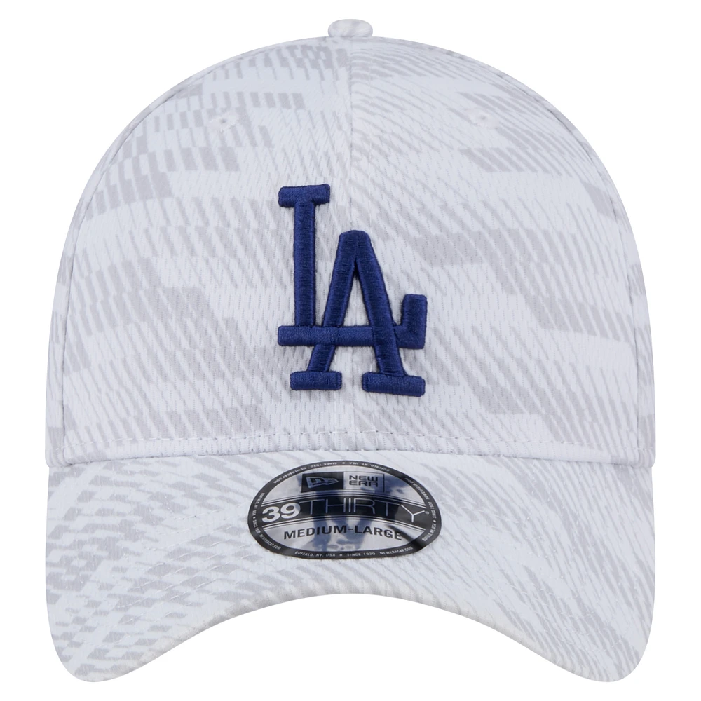 Men's New Era  White Los Angeles Dodgers Graded 39THIRTY Flex Hat