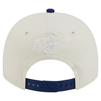 Casquette ajustable blanche New Era pour homme avec logo de l'équipe des Dodgers de Los Angeles