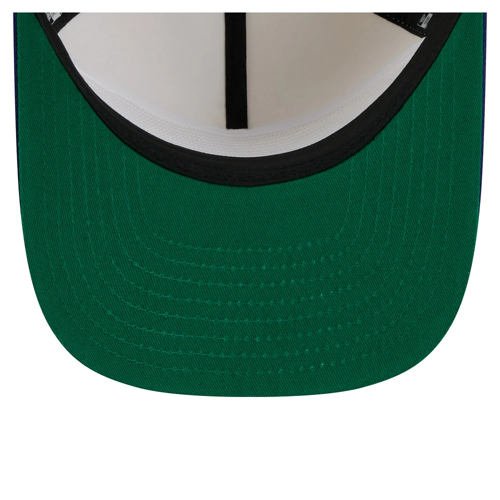 Casquette ajustable blanche New Era pour homme avec logo de l'équipe des Dodgers de Los Angeles