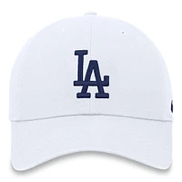 Casquette ajustable Nike blanche Los Angeles Dodgers Club pour homme