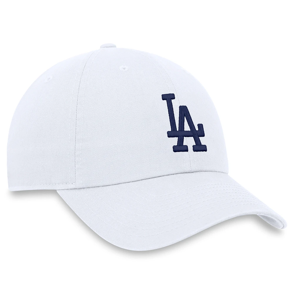 Casquette ajustable Nike blanche Los Angeles Dodgers Club pour homme