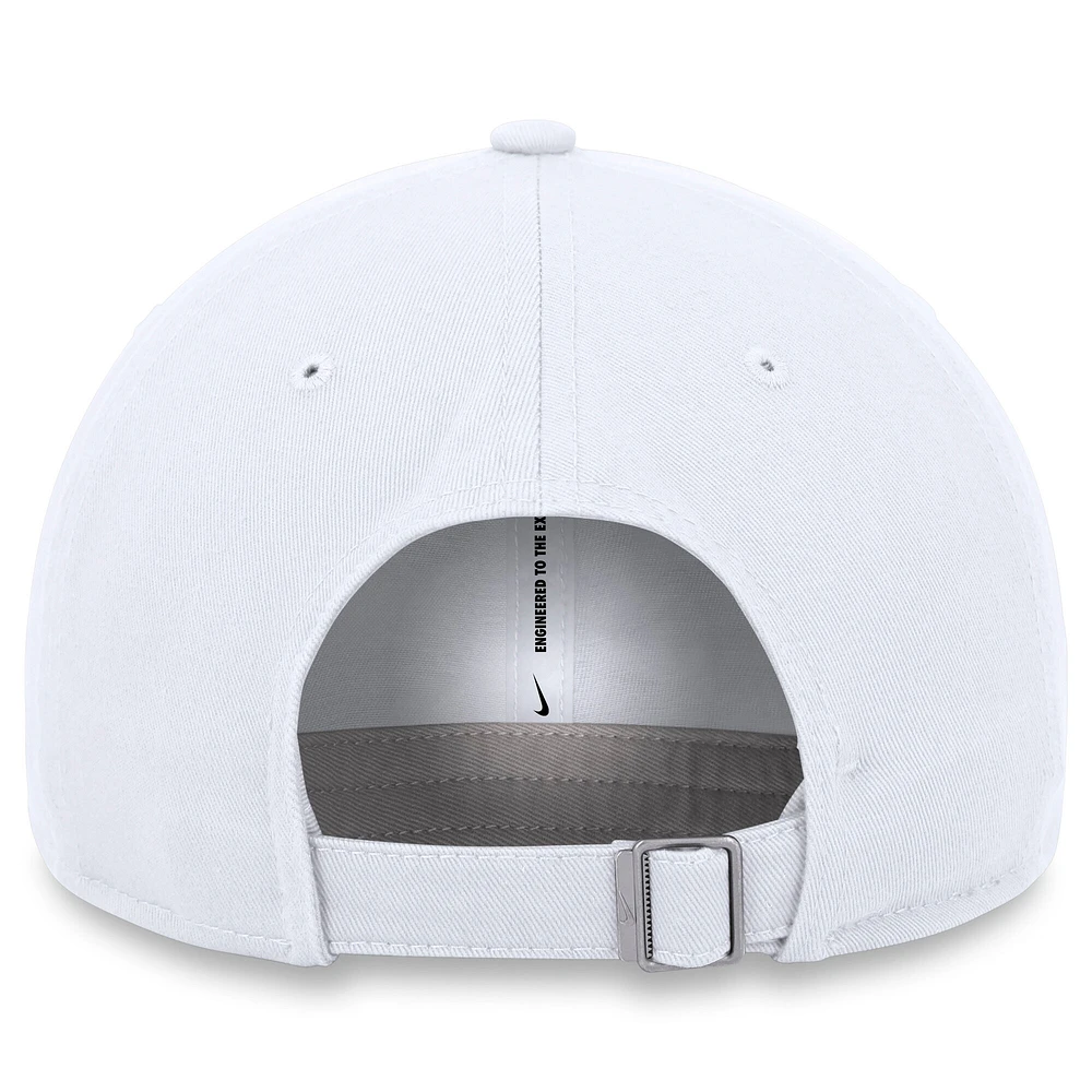 Casquette ajustable Nike blanche Los Angeles Dodgers Club pour homme