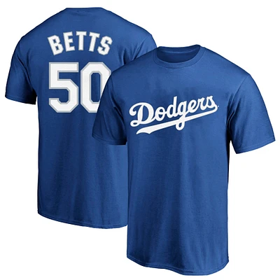 Men's Profile Mookie Betts Royal Los Angeles Dodgers Big & Tall Name Number T-Shirt
