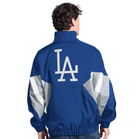 Men's Starter  Royal Los Angeles Dodgers Cooperstown Chief Half-Zip Pullover