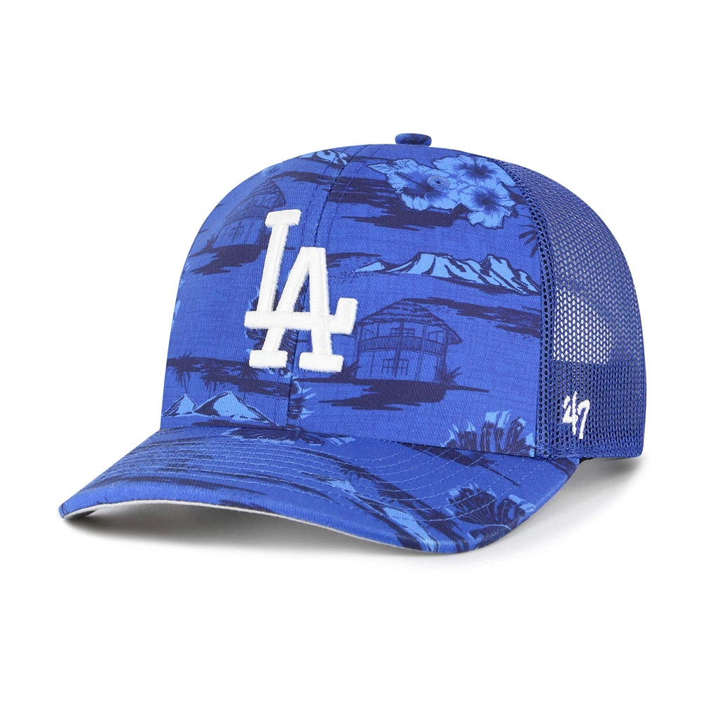 Men's '47 Blue Los Angeles Dodgers Fiji Trucker Adjustable Hat