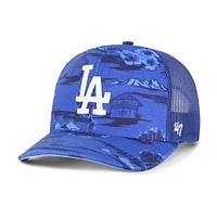 Men's '47 Blue Los Angeles Dodgers Fiji Trucker Adjustable Hat