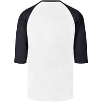 Men's '47 Cream Los Angeles Dodgers City Connect Crescent Franklin Raglan 3/4-Sleeve T-Shirt