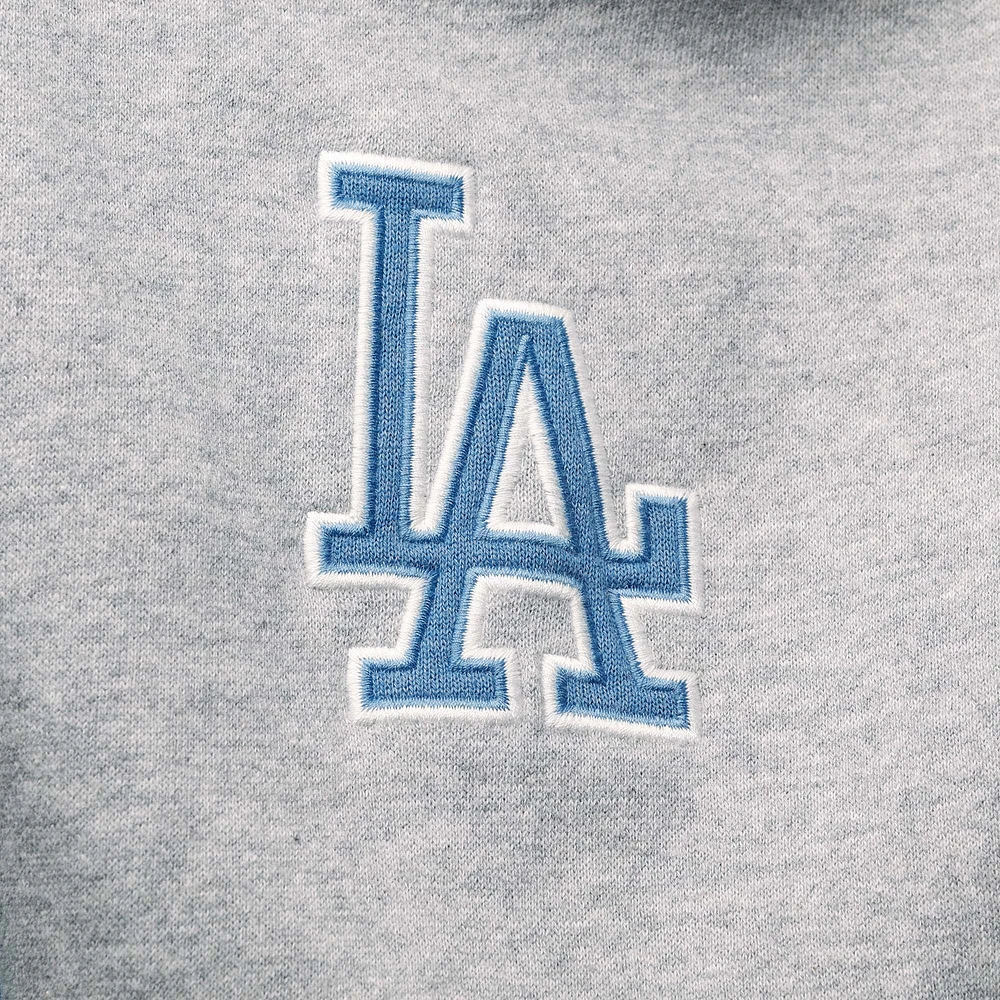 Sweat-shirt bicolore Team Los Angeles Dodgers '47 Heathered Grey/Heathered Royal pour homme