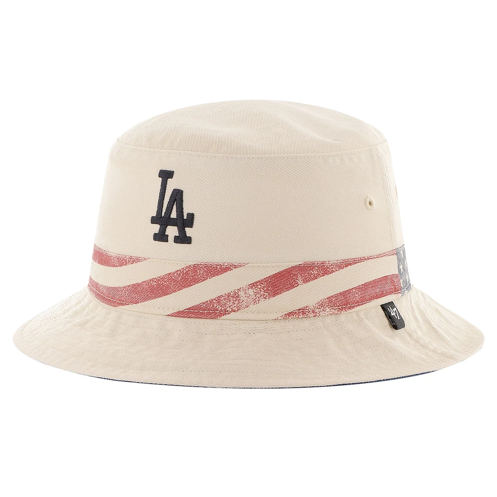 Men's '47 Khaki Los Angeles Dodgers Glory Daze Bucket Hat