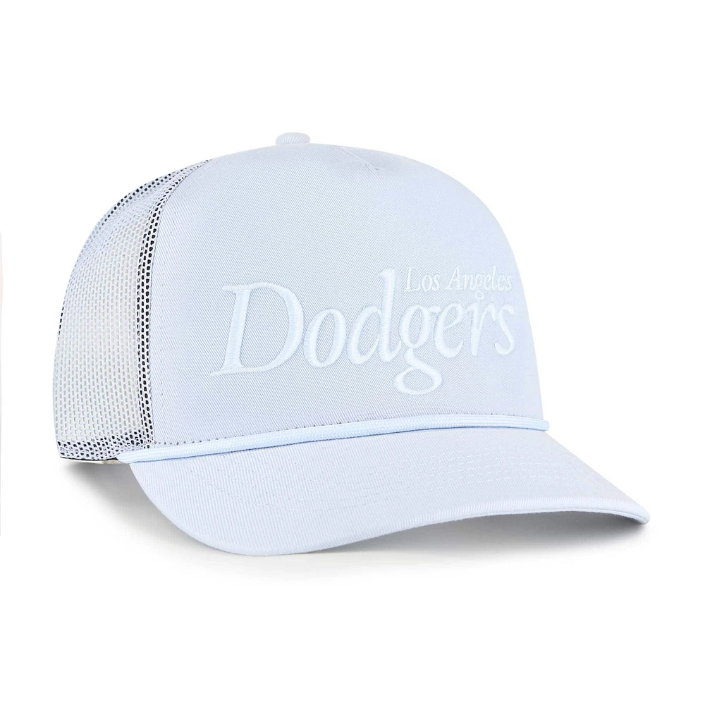 Men's '47 Light Blue Los Angeles Dodgers Foundation Script Hitch Adjustable Trucker Hat