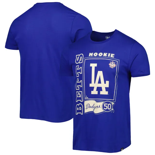 Men's Los Angeles Dodgers Nike Royal 2021 Gold Program Logo T-Shirt