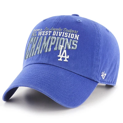 Casquette réglable de nettoyage des champions de la division Ouest de la NL '47 Royal Los Angeles Dodgers 2023 pour hommes