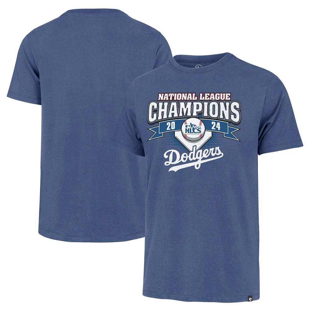 T-shirt Franklin pour homme '47 Royal Los Angeles Dodgers Champions de la Ligue nationale 2024