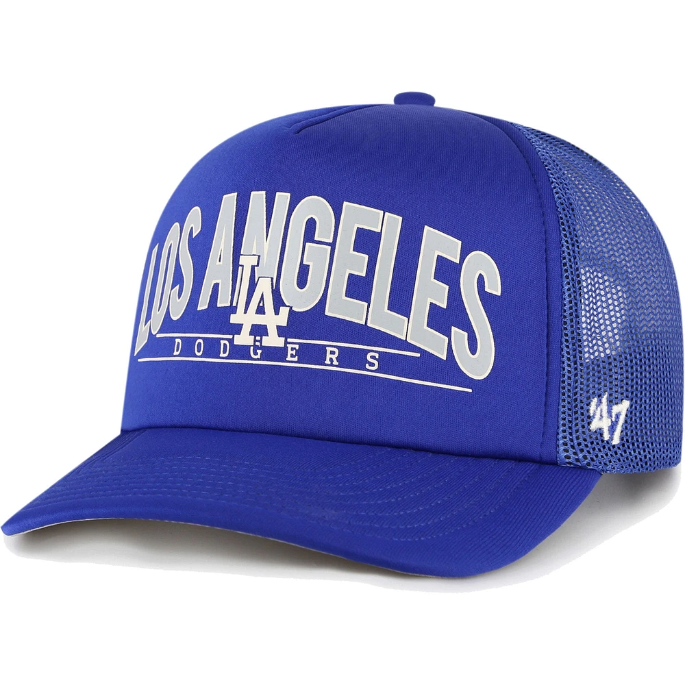 Casquette de camionneur en mousse Backhaul '47 Royal Los Angeles Dodgers pour homme