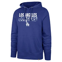 Men's '47 Royal Los Angeles Dodgers Base Slide Headline Pullover Hoodie