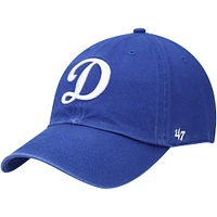 Casquette réglable '47 Royal Los Angeles Dodgers Clean Up pour homme