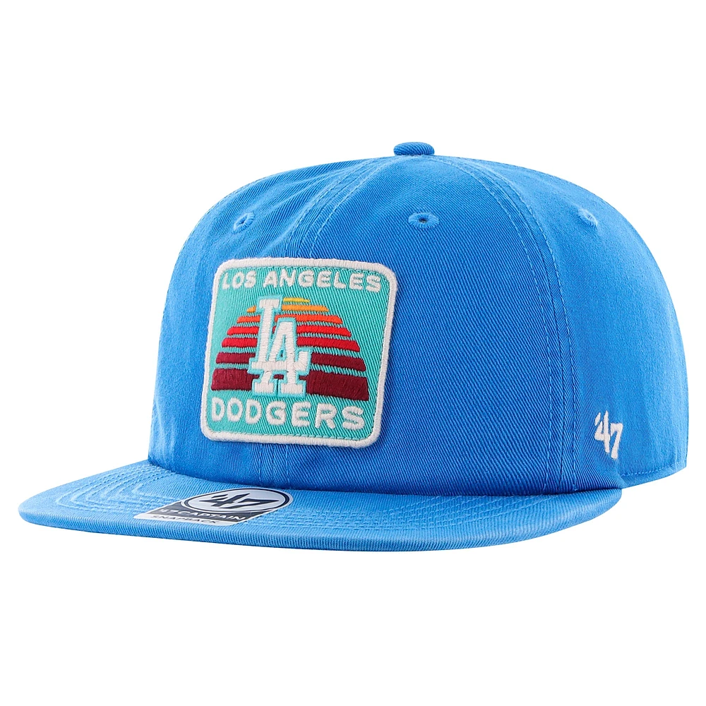 Men's '47 Royal Los Angeles Dodgers Cypress Captain Snapback Hat