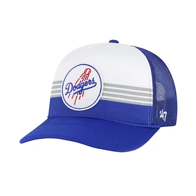 Casquette réglable de camionneur en maille avant en mousse '47 Royal Los Angeles Dodgers Lift Off pour hommes