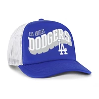 Men's '47 Royal Los Angeles Dodgers Meander Foam Trucker Snapback Hat