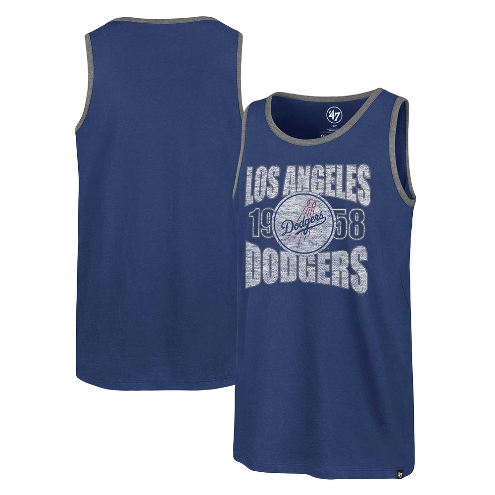 Men's '47 Royal Los Angeles Dodgers Upload Franklin Tank Top