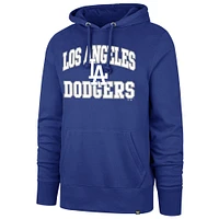 Men's '47  Royal Los Angeles Dodgers Velocity Headline Pullover Hoodie