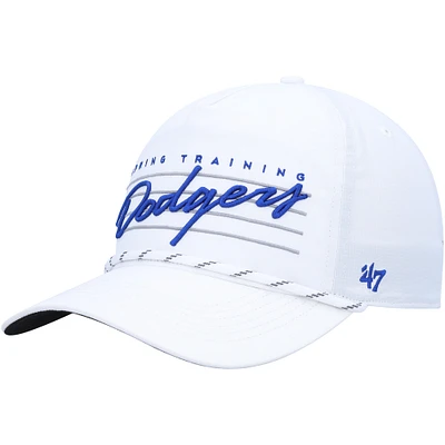 Casquette Snapback Downburst Hitch des Los Angeles Dodgers '47 blanche pour homme