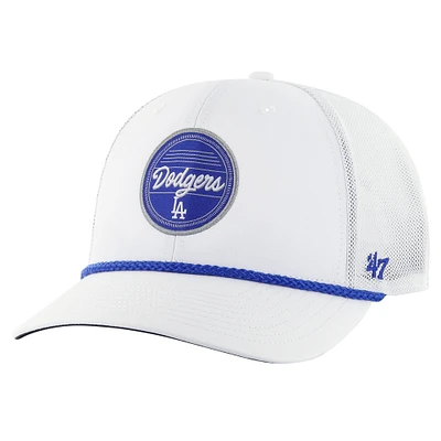 Casquette ajustable Fairway Trucker '47 blanche des Dodgers de Los Angeles pour hommes