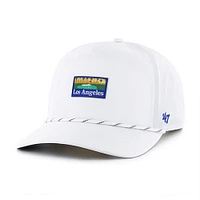 Men's '47  White Los Angeles Dodgers Vacation Golf Hitch Adjustable Hat