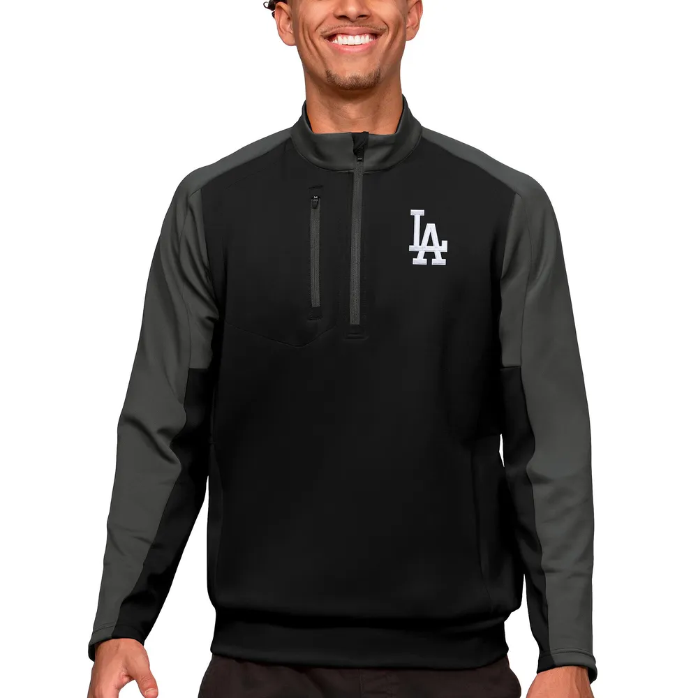 Women's Antigua White Los Angeles Dodgers Victory Full-Zip Hoodie