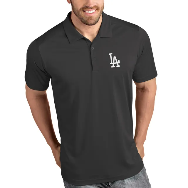 Antigua Women's Los Angeles Dodgers Affluent Polo stripe