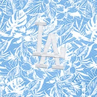 Chemise boutonnée Antigua bleu poudre pour homme, modèle Resort des Dodgers de Los Angeles