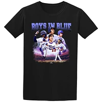 Men's  Black Los Angeles Dodgers 2024 World Series Champions Boys Blue Player Graphic T-Shirt