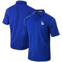 Los Angeles Dodgers Columbia Omni-Wick Post Round Polo - Gray