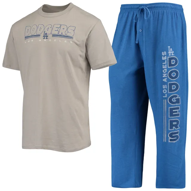 Texas Rangers Concepts Sport Badge T-Shirt & Pants Sleep Set - Royal/Red