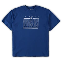 Men's Concepts Sport Royal/Charcoal Los Angeles Dodgers Big & Tall T-Shirt Shorts Sleep Set