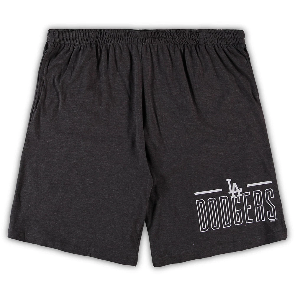 Men's Concepts Sport Royal/Charcoal Los Angeles Dodgers Big & Tall T-Shirt Shorts Sleep Set
