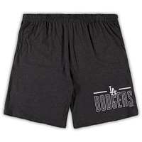 Men's Concepts Sport Royal/Charcoal Los Angeles Dodgers Big & Tall T-Shirt Shorts Sleep Set
