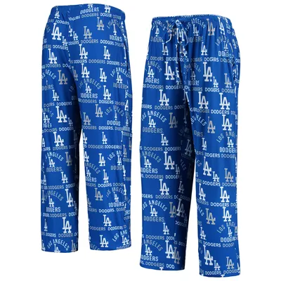 Los Angeles Dodgers Concepts Sport Flagship Allover Print Sleep Pants - Royal