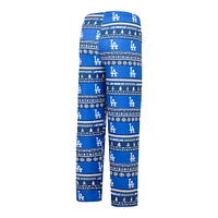 Concepts Sport Royal Los Angeles Dodgers Knit Ugly Sweater Ensemble haut à manches longues et pantalon pour hommes