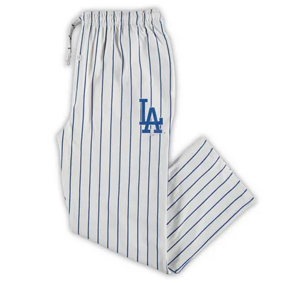 Los Angeles Dodgers Concepts Sport Big & Tall Pinstripe Sleep Pants - White/Royal