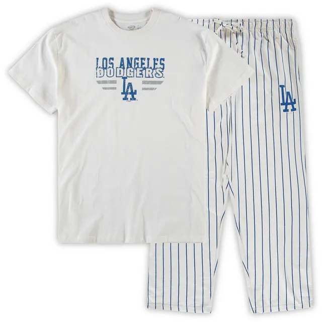 Men's Concepts Sport Royal/Black Los Angeles Dodgers Badge T-Shirt & Pants Sleep Set Size: Large