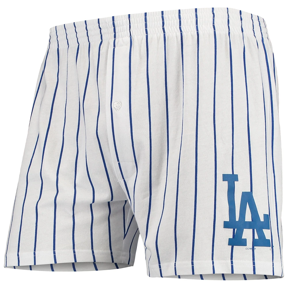 Caleçon boxeur Vigor des Dodgers de Los Angeles Concepts Sport pour homme, blanc