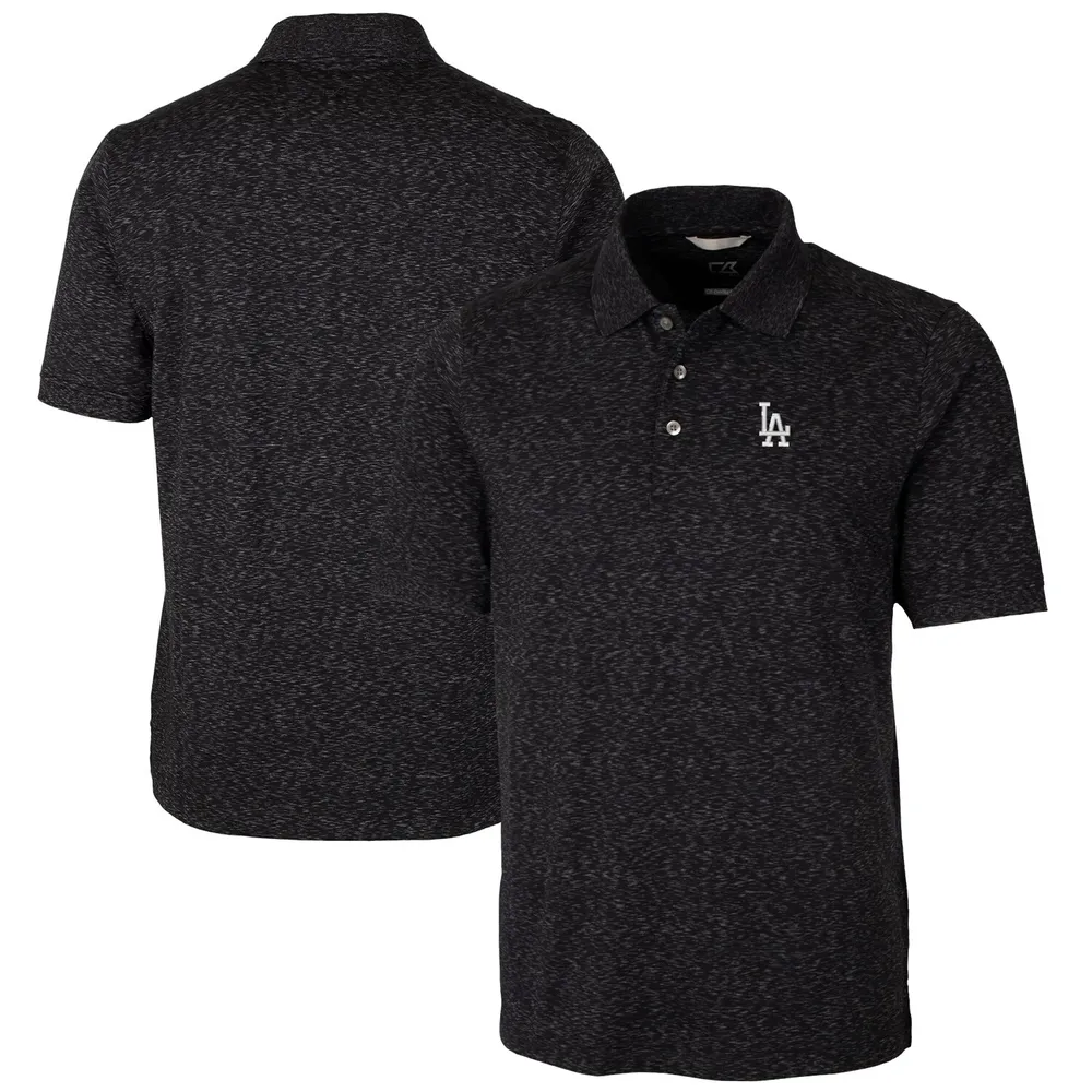 Los Angeles Dodgers Cutter & Buck Advantage Tri-Blend Space Dye Mens Polo