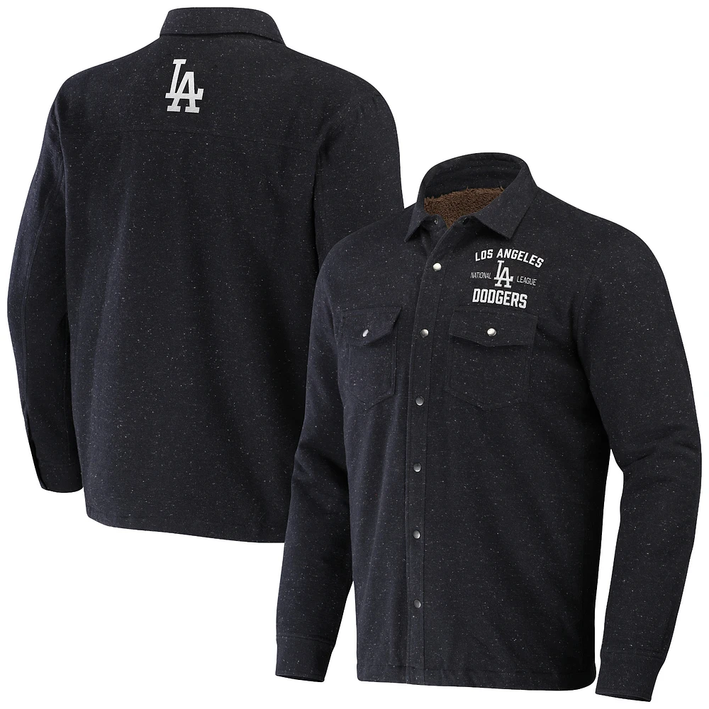 Collection Darius Rucker pour hommes par Fanatics - Veste noire à bouton-pression Ringstop des Dodgers de Los Angeles